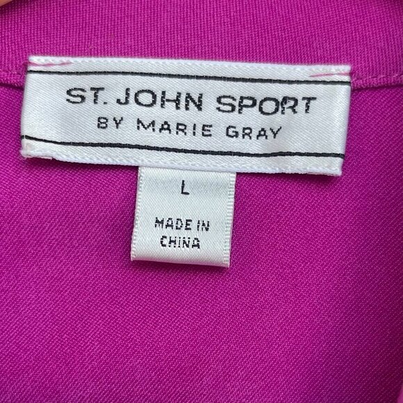 Vintage St. John Sport Pant Suit Womens Sz L Y2K Career Polished Bold Feminine - Picture 7 of 16